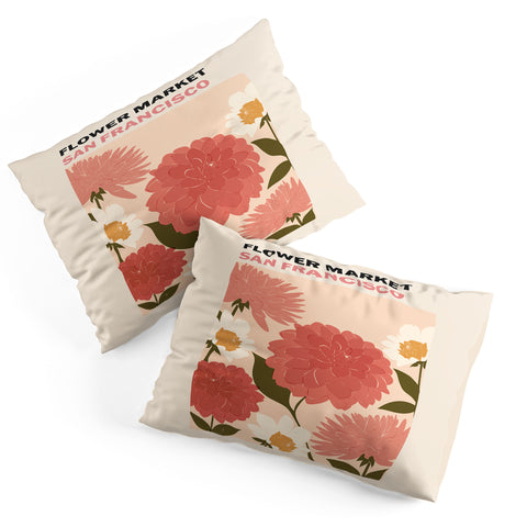 Cuss Yeah Designs Flower Market San Francisco Pillow Shams
