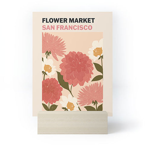 Cuss Yeah Designs Flower Market San Francisco Mini Art Print