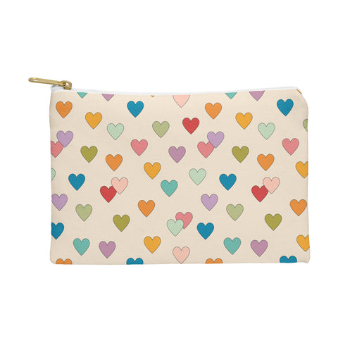 Cuss Yeah Designs Groovy Multicolored Hearts Pouch