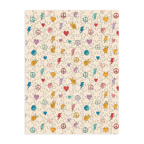 Cuss Yeah Designs Groovy Peace and Love Puzzle