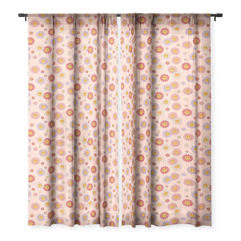 Cuss Yeah Designs Happy Valentines Daisies Sheer Non Repeat