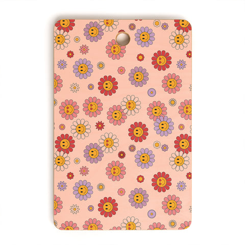 Cuss Yeah Designs Happy Valentines Daisies Cutting Board Rectangle
