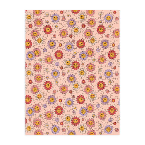 Cuss Yeah Designs Happy Valentines Daisies Puzzle