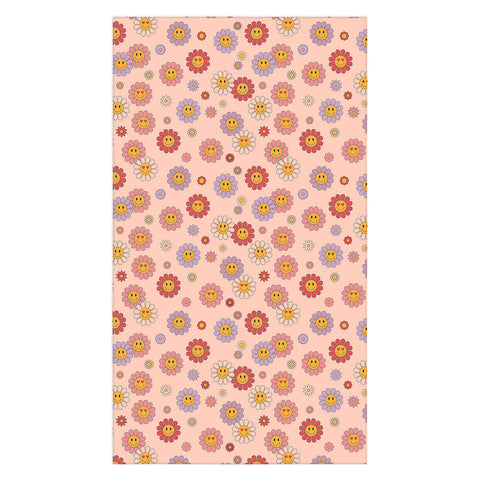 Cuss Yeah Designs Happy Valentines Daisies Tablecloth