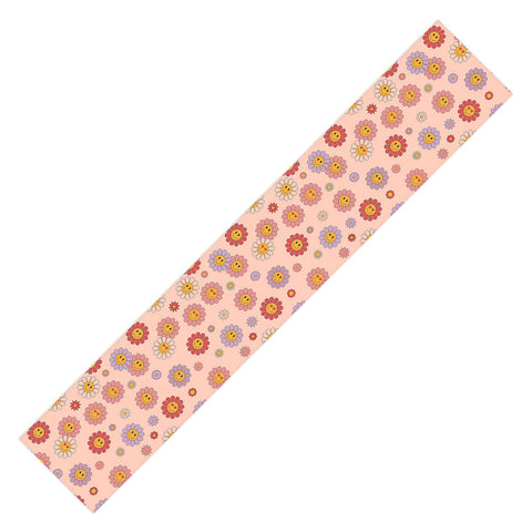 Cuss Yeah Designs Happy Valentines Daisies Table Runner