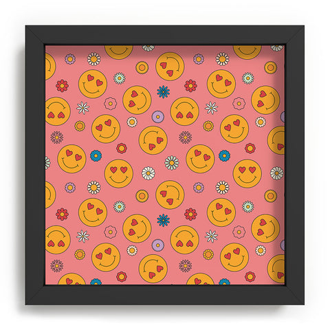 Cuss Yeah Designs Heart Eyes Smiley Face Recessed Framing Square