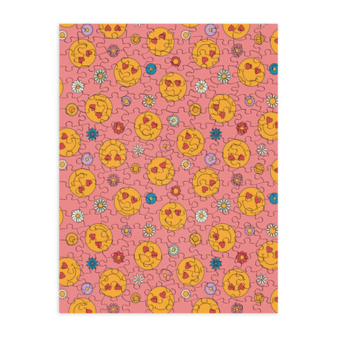 Cuss Yeah Designs Heart Eyes Smiley Face Puzzle