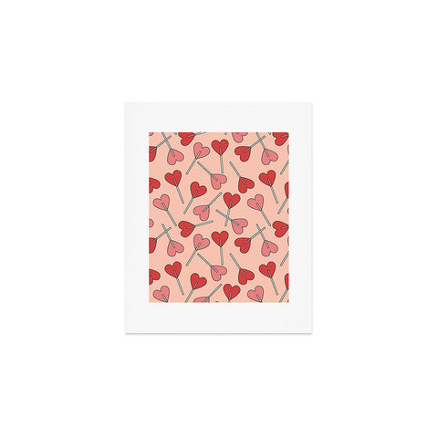 Cuss Yeah Designs Heart Lollipops Art Print