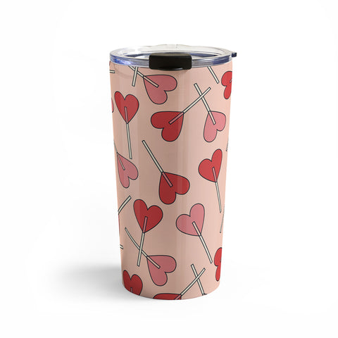 Cuss Yeah Designs Heart Lollipops Travel Mug