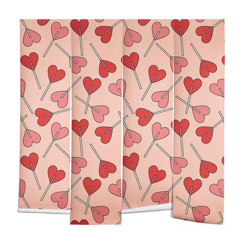 Cuss Yeah Designs Heart Lollipops Wall Mural
