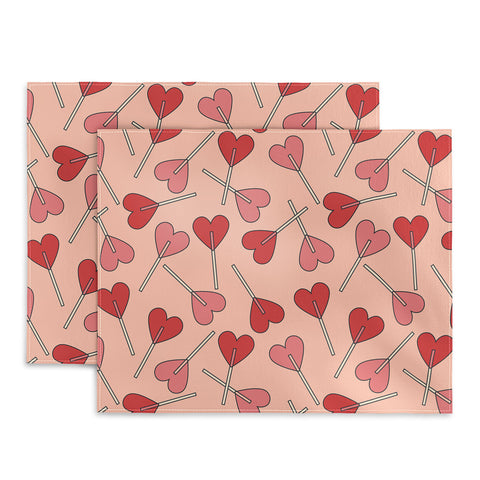 Cuss Yeah Designs Heart Lollipops Placemat