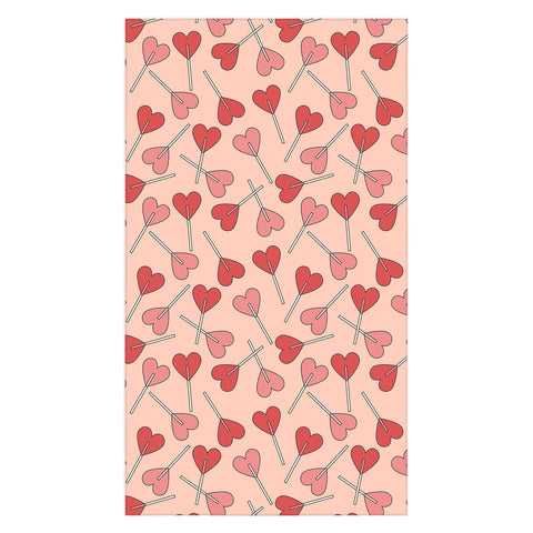 Cuss Yeah Designs Heart Lollipops Tablecloth