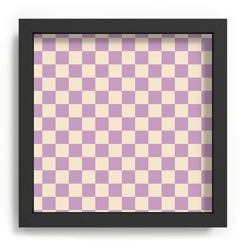 Cuss Yeah Designs Lavender Checker Pattern Recessed Framing Square