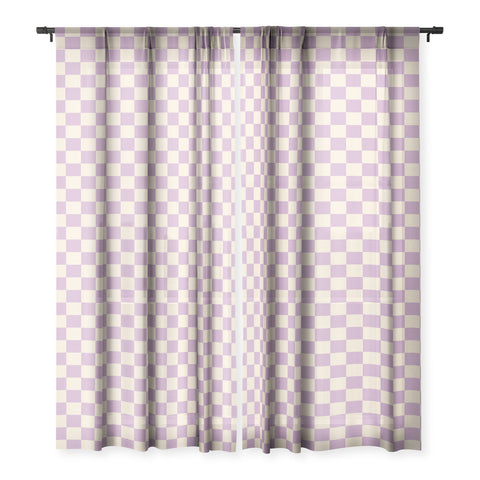 Cuss Yeah Designs Lavender Checker Pattern Sheer Non Repeat