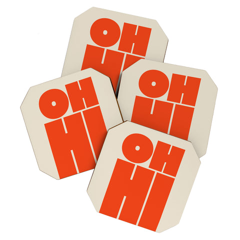 Cuss Yeah Designs OH HI Coaster Set