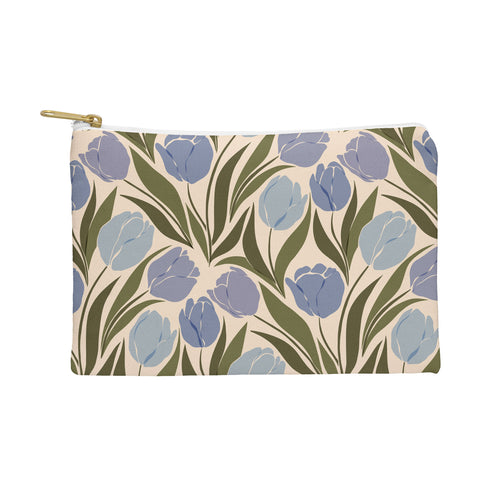 Cuss Yeah Designs Periwinkle Tulip Field Pouch