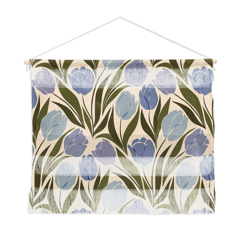 Cuss Yeah Designs Periwinkle Tulip Field Wall Hanging Landscape