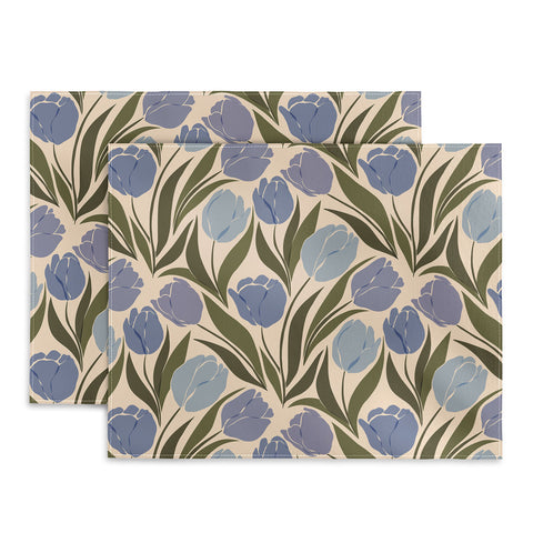 Cuss Yeah Designs Periwinkle Tulip Field Placemat