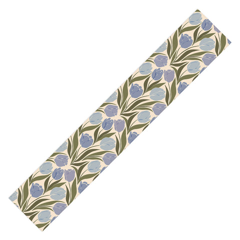 Cuss Yeah Designs Periwinkle Tulip Field Table Runner