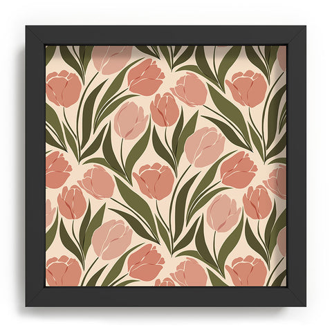 Cuss Yeah Designs Pink Tulip Field Recessed Framing Square
