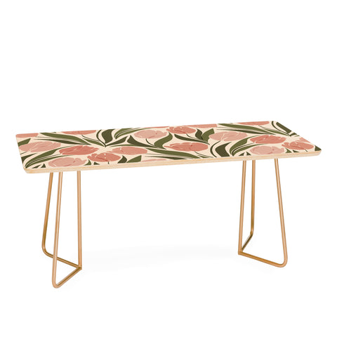 Cuss Yeah Designs Pink Tulip Field Coffee Table