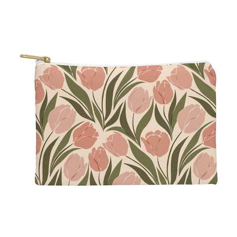Cuss Yeah Designs Pink Tulip Field Pouch
