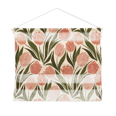 Cuss Yeah Designs Pink Tulip Field Wall Hanging Landscape
