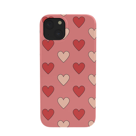 Cuss Yeah Designs Red and Pink Hearts Phone Case