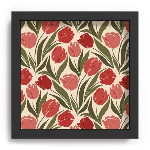 Cuss Yeah Designs Red Tulip Field Recessed Framing Square