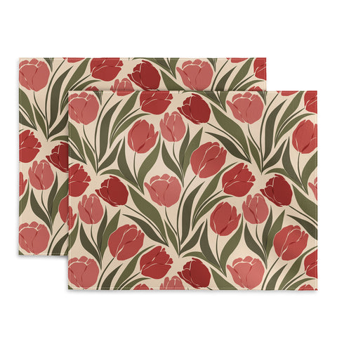 Cuss Yeah Designs Red Tulip Field Placemat