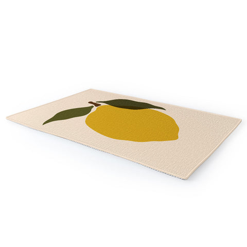 Cuss Yeah Designs Single Lemon I Area Rug