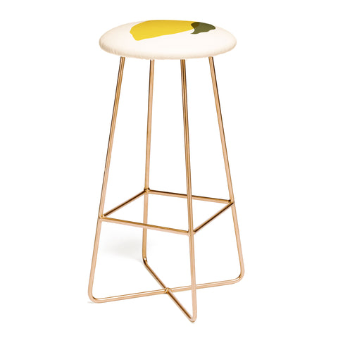 Cuss Yeah Designs Single Lemon I Bar Stool