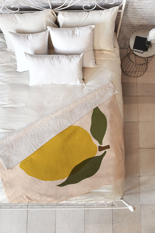 Cuss Yeah Designs Single Lemon I Fleece Throw Blanket