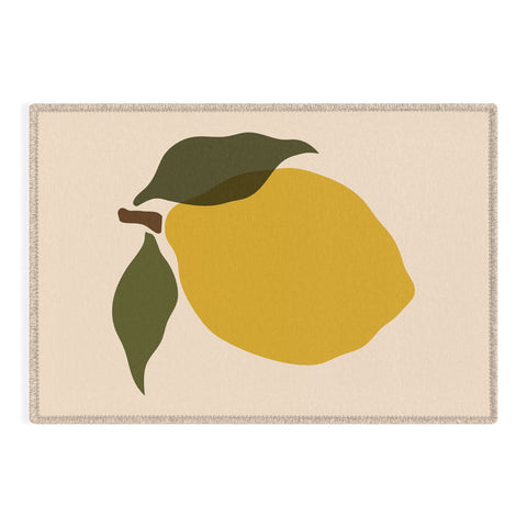 Cuss Yeah Designs Single Lemon I Outdoor Rug
