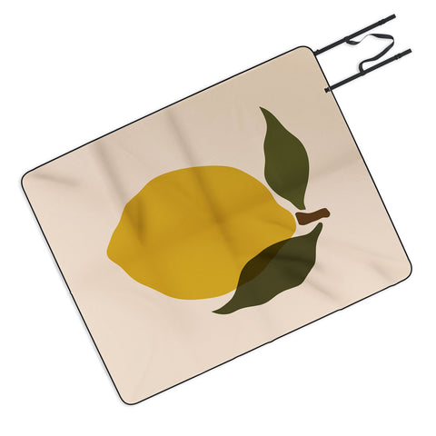 Cuss Yeah Designs Single Lemon I Picnic Blanket