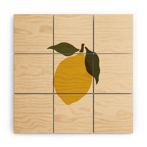 Cuss Yeah Designs Single Lemon I Wood Wall Mural