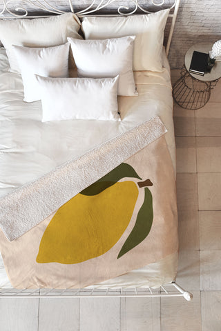 Cuss Yeah Designs Single Lemon II Fleece Throw Blanket