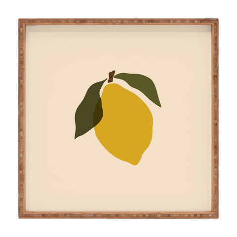 Cuss Yeah Designs Single Lemon II Square Tray