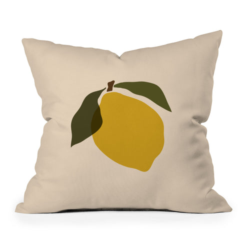 Cuss Yeah Designs Single Lemon II Outdoor Throw Pillow