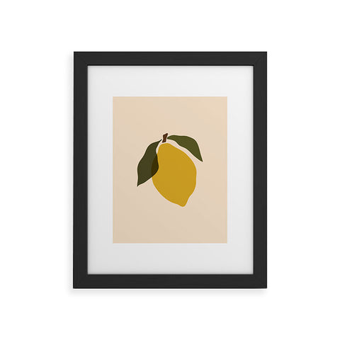 Cuss Yeah Designs Single Lemon II Framed Art Print