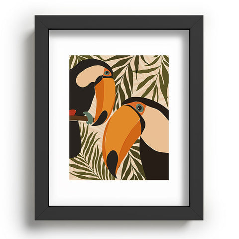 Cuss Yeah Designs Tropical Toucans Recessed Framing Rectangle