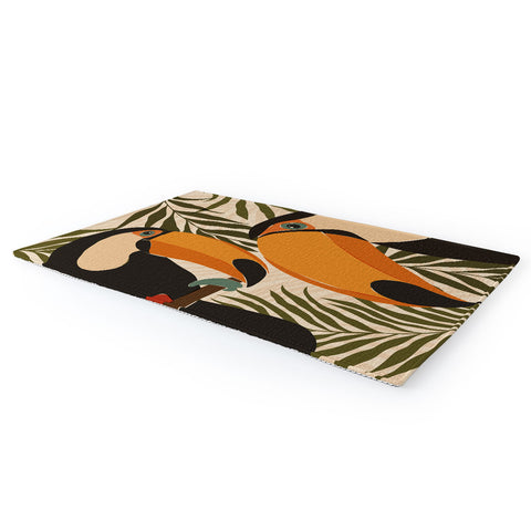 Cuss Yeah Designs Tropical Toucans Area Rug