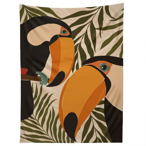 Cuss Yeah Designs Tropical Toucans Tapestry