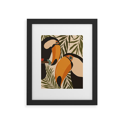 Cuss Yeah Designs Tropical Toucans Framed Art Print