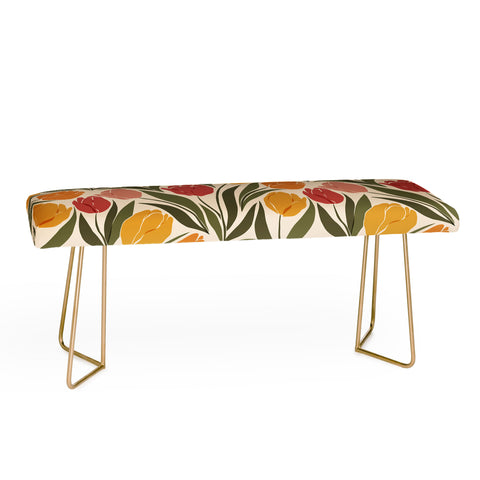 Cuss Yeah Designs Tulip Field Sunset Palette Bench