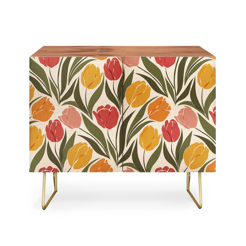 Cuss Yeah Designs Tulip Field Sunset Palette Credenza