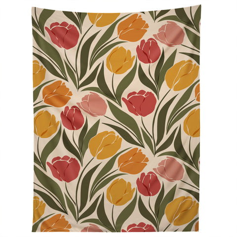 Cuss Yeah Designs Tulip Field Sunset Palette Tapestry