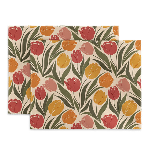 Cuss Yeah Designs Tulip Field Sunset Palette Placemat