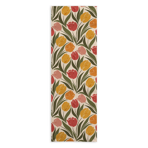 Cuss Yeah Designs Tulip Field Sunset Palette Yoga Towel