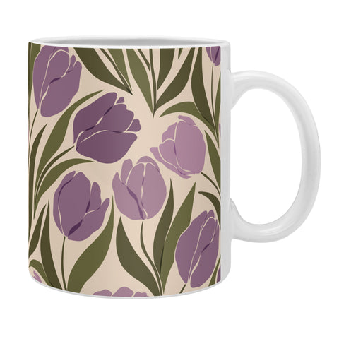 Cuss Yeah Designs Violet Tulip Field Coffee Mug